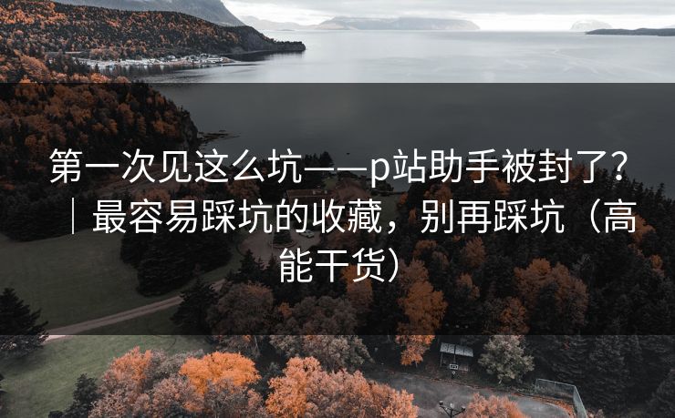 第一次见这么坑——p站助手被封了？｜最容易踩坑的收藏，别再踩坑（高能干货）